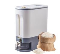 Rice Bucket - 1x Grain Container Storage, Leakproof Cereal Dispenser Container | Rice Storage Barrel With Time Pointer And Measuring Cup, Kitchen Containers For Flour Beans Grains Small Dry Food