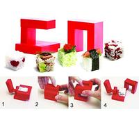 Rice Cube Molde con Forma de Cubo para Sushi, Centimeters