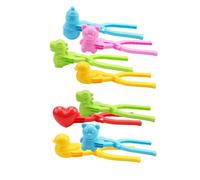 Rice Duck Mould, 8pcs Snow Duck Maker, Balls Maker, Snowballs, 4 Piezas De Formas para Niños Juguete De Playa Al Aire Libre De Invierno con Lanzador De Bolas De Nieve, Moldes De De Animales