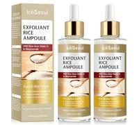 Rice Exfoliating Serum 200ml, Peeling Facial de Arroz,Exfoliante Facial Suave,Elimina Piel Muerta y Puntos Negros y Espinillas,Reduce Poros, Iluminador e Hidratante,Serum Facial para Todo Tipo de Piel