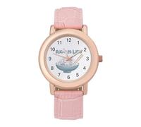 Rice is Life - Reloj de pulsera para mujer, correa suave, regalo para cumpleaños, día de San Valentín