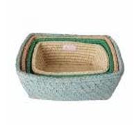 Rice - Juego de cesta de pan rectangular de 4 - Sigue la llamada de la bola de discoteca