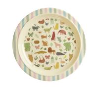RICE Plato infantil Rice melamina Ø22 cm Estampado Jungla Dulce