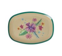 RICE Plato melamina Rice 22x30 cm Arda florece