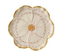 RICE Plato Rice Flower Ø19.5 cm Yellow border