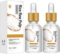 Rice Raw Pulp Face Cream,Anti-wrinkle White Rice Face Serum,White Rice Whitening Cream,Collagen White Rice Face Serum,Lighten Acne Shrink Pores (2pcs)