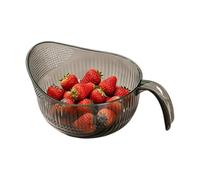 Rice Rinser Strainer With Handle Large Capacity Mesh Bowl