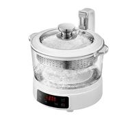 Rice Soup Separation Electric Cooker, 3l Low Carb Rice Cooker, One-Button Lift Function Design, 304 Stainless Steel, Supports Multiple Cooking Methods for Cook Hotpot, Porridge, Steam Food(Blanco)