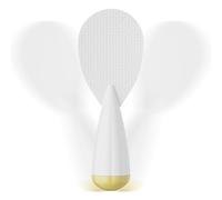 Rice Spoon , Heat-Resistant Tumbler Rice Serving Spoon, 17,6 x 6,4 cm/6,93 x 2,52 inches Non-Stick Household Cooking Utensilio, Easy-to-Clean Kitchen Gadget, PP, White, Green