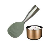 Rice Spoon, Non Stick Silicone Standing Spoon, Heat Resistant, Multifunctional Cookware Accessory, Rice Cooking Utensil, Ideal for Pans and Soup Pots, 8,26 × 3,07 x 1,30 pulgadas