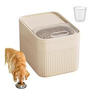 Rice Storage Container - 9.45inches Large Capacity Airtight Cereal Organizer for Measuring Cup Grain, with Organization Freshness Pet Food, Flour, and Snacks, Clear Kitchen Bin for Pantry.