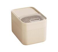 Rice Storage Container - Large Capacity Airtight Cereal Organizer With Measuring Cup | Rice Organizer Containers For Cereal Pet Food Flour Snack Grain