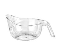 Rice Strainer - Fruit Colander Container with Handle