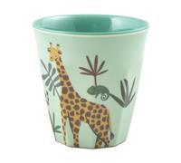 RICE Taza infantil Rice melamina Animal de la jungla azul