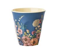 Rice Taza de melamina mediana 9 cm imm estampado Flower Collage