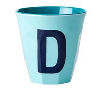 RICE Taza melamina Rice mediana letra D 30 cl Mint