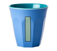 RICE Taza melamina Rice mediana letra I 30 cl New dusty blue