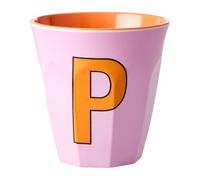 RICE Taza melamina Rice mediana letra P 30 cl Pink