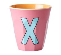 RICE Taza melamina Rice mediana letra X 30 cl Dark powder