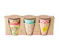 Rice - Tazas Medianas de Melamina 6 Pcs - Funky Print Multi