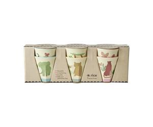 RICE Tazas pequeñas Rice melamina. 6-pack Jungla Dulce