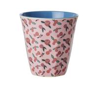 Rice - Vaso de melamina (tamaño mediano, con texto en inglés "A Rose is an Rose is an Rose Print"), para niños, vasos de camping, vasos de melamina, irrompible, sin BPA, 250 ml