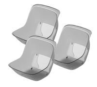 Rice Washer Strainer Bowl, Pack of 3 Portable Fruit Colander, Sink Drain Basket Strainer, Multi-Functional Rice Cleaner for Food Washing & Kitchen Use, 8.15x5.91x5.12 pulgadas