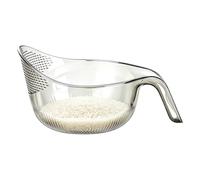 Rice Washing Bowl - Vegetable Rinsing Strainer, Kitchen Drain Basket Handle