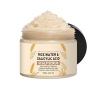 Rice Water with, Portable Hair Scrub, 100g Scalp Cleaner, 10 Inches Shampoo Bottle with Easy Foam Release, Gentle Cleaning Shampoo Anti-Dandruff Feature