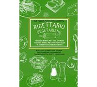 Ricettario vegetariano, formato A5: Pagine spesse, rilegato, copertina morbida (Ricettari da scrivere per tutti i gusti, formato A5. Quaderni per le ... con carta spessa e copertina morbida)