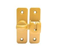 (Rich gold) Easy to Installion Push Pull Door Lock Catcher without Drilling Fit Various Door Thicknesses for Home Accessory Rich gold