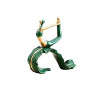 Rich Iron Decoración de Habitaciones Yoga Girl Estatua Decorativa Escultura Estante Decoración Figuras Estatuas de Resina Meditación Divertidos Accesorios de Escritorio(C3)