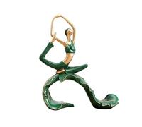 Rich Iron Decoración de Habitaciones Yoga Girl Estatua Decorativa Escultura Estante Decoración Figuras Estatuas de Resina Meditación Divertidos Accesorios de Escritorio(E3)