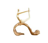 Rich Iron Decoración de Habitaciones Yoga Girl Estatua Decorativa Escultura Estante Decoración Figuras Estatuas de Resina Meditación Divertidos Accesorios de Escritorio(C1)