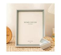 Rich Iron Marcos de fotos únicos madera tablero del montaje de los marcos 8x10 for el retrato pequeño Regalos para el hogar(Grey Blue,8.3x11.7)