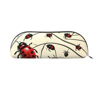 Rich&Rabbit Art Ladybug Print - Bolsas versátiles con cremallera para cosméticos, accesorios pequeños, bolsas de almacenamiento para piezas pequeñas, Oro, Talla única