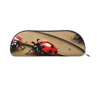 Rich&Rabbit Art Ladybug Tracks - Bolsas versátiles con cremallera para cosméticos, accesorios pequeños, bolsas de almacenamiento para piezas pequeñas, Oro, Talla única