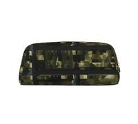 Rich&Rabbit Bolsa de maquillaje con cremallera y estampado de camuflaje digital del ejército, bolsa de almacenamiento portátil de viaje para uso diario, Oro, Talla única