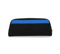 Rich&Rabbit Bolsa de maquillaje portátil con cremallera y estampado de bandera de Estonia para uso diario, Oro, Talla única