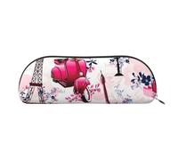 Rich&Rabbit Bolsas versátiles con cremallera para cosméticos, accesorios pequeños, bolsas de almacenamiento de piezas pequeñas con impresión de la Torre Eiffel de París, plateado, Talla única