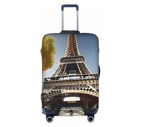 Rich&Rabbit Cityscape Paris - Funda protectora de equipaje de viaje, lavable, diseño de la Torre Eiffel de Francia (18-32 pulgadas), Blanco, M