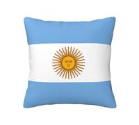 Rich&Rabbit Funda de cojín cuadrada universal con estampado de bandera argentina