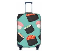 Rich&Rabbit Funda protectora para equipaje de viaje, lavable, con estampado de sushi Food, 1 funda protectora para equipaje (18-32 pulgadas), Blanco, L