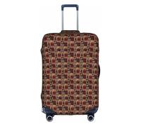 Rich&Rabbit Lodge - Funda protectora de equipaje de viaje, lavable, con estampado de ciervos y peces (18-32 pulgadas), Blanco, XL