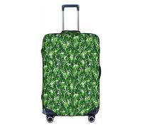 Rich&Rabbit Monstera Deliciosa - Funda protectora de equipaje de viaje lavable con estampado de palmera de plátano (18-32 pulgadas), Blanco, XL