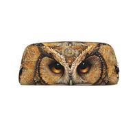 Rich&Rabbit Owl Beliefs - Bolsa de maquillaje portátil con cremallera y cremallera, bolsa de almacenamiento de viaje para uso diario, Oro, Talla única
