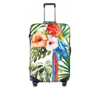 Rich&Rabbit Tucanes - Funda protectora de equipaje de viaje, lavable, con estampado de hojas de palmera (45,7-81,2 cm), Blanco, XL