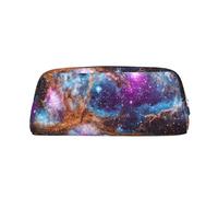 Rich&Rabbit Universe Galaxy Space Print - Bolsa de maquillaje con cremallera para cosméticos, bolsa de almacenamiento portátil de viaje para uso diario, plateado, Talla única