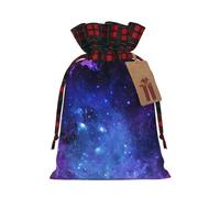 Rich&Rabbit Universe Galaxy Star Space Print - Bolsa de almacenamiento con cordón para Navidad, diseño de estrellas y galaxias