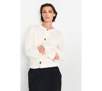 Rich & Royal Bou rew Neck Cardigan Pearl White Talla: XS | Chaquetas Outlet | Mujer | Blanco